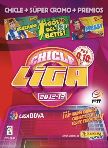Colección CHICLE LIGA 2012-13 de Panini en ACABARAMOS.COM