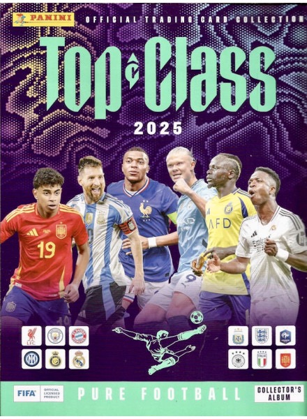 Colección Top Class 2025. Pure Football de Panini en ACABARAMOS.COM