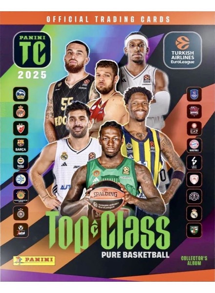 Colección Turkish Airlines EuroLeague Top Class 2025 de Panini en ACABARAMOS.COM